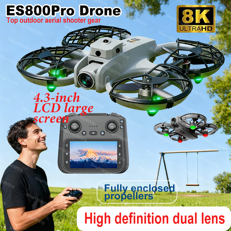 Drone Camera Vlog - New ES800Pro Drone WIFI GPS 8K