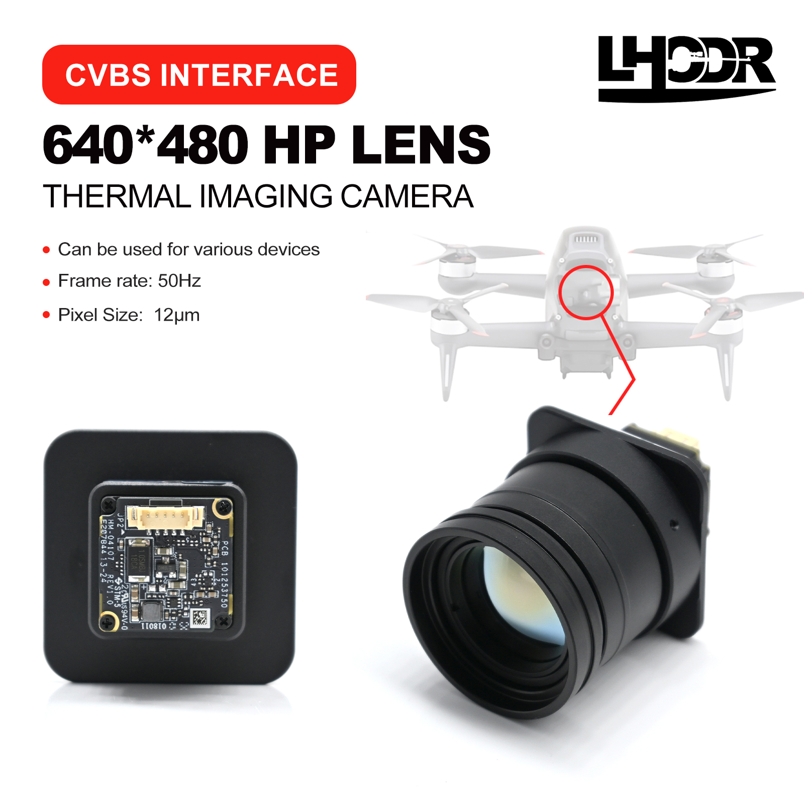 30mm 640x480 pix Drone thermal - Drone Camera Thermal avaliação e preço
