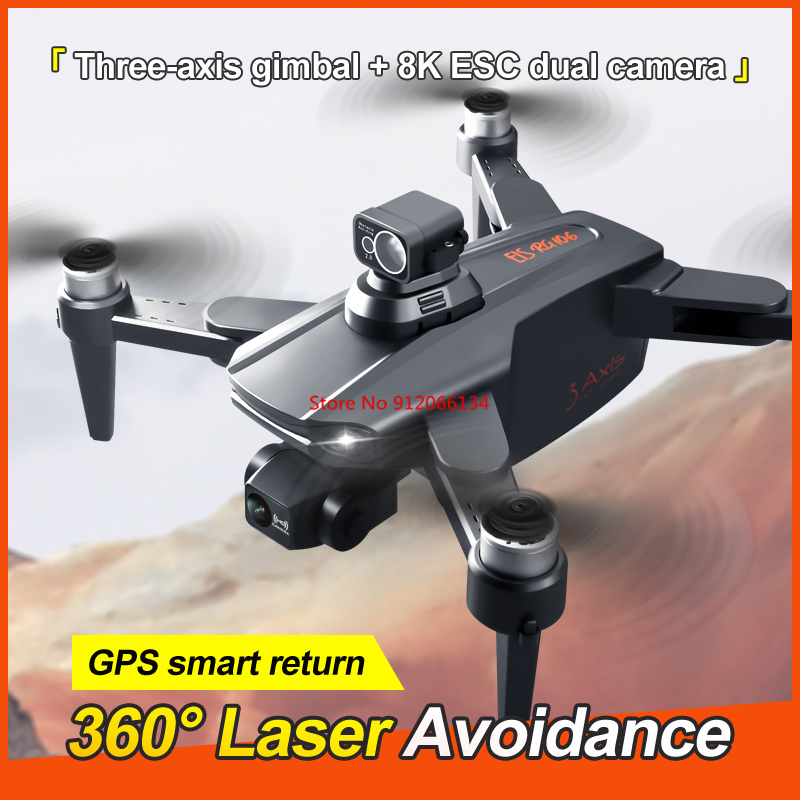 8K ESC Camera GPS Obstacle Avo - Drone Camera With Gimbal avaliação e preço
