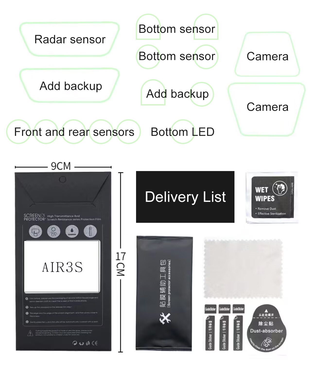 ​Lens Sensor Protective Film f - Drone Camera Filter avaliação e preço