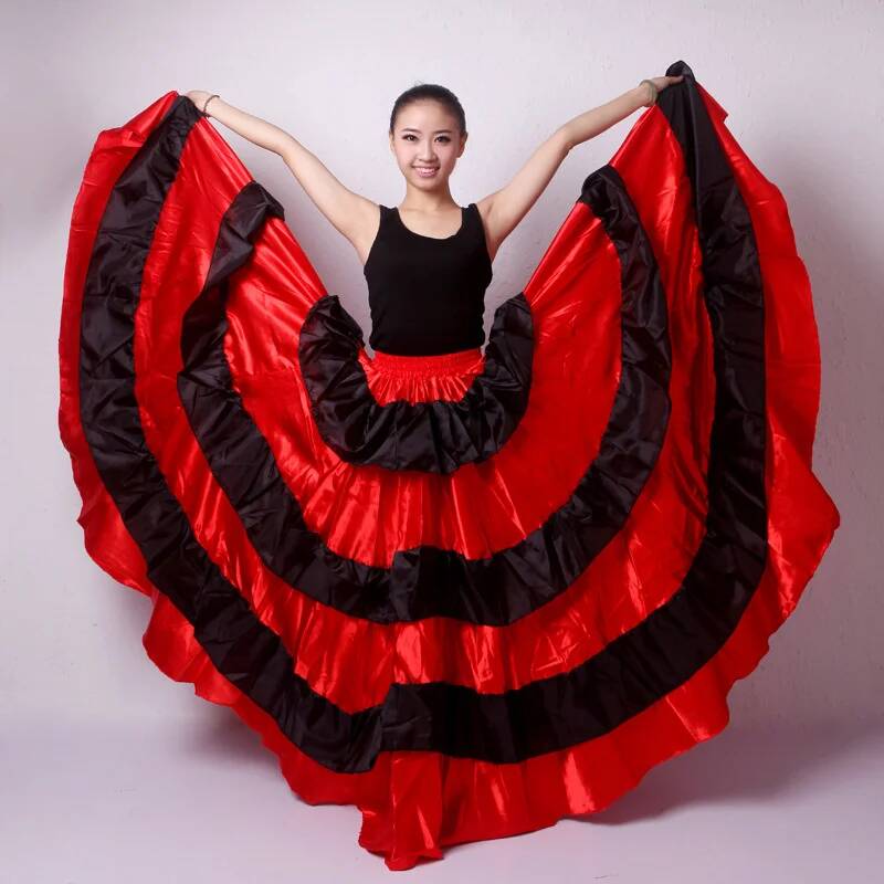 Skirt Gypsy Woman Spanish Flam - Drone Camera Stabilized avaliação e preço