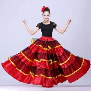 Skirt Gypsy Woman Spanish Flam - Drone Camera Stabilized avaliação e preço