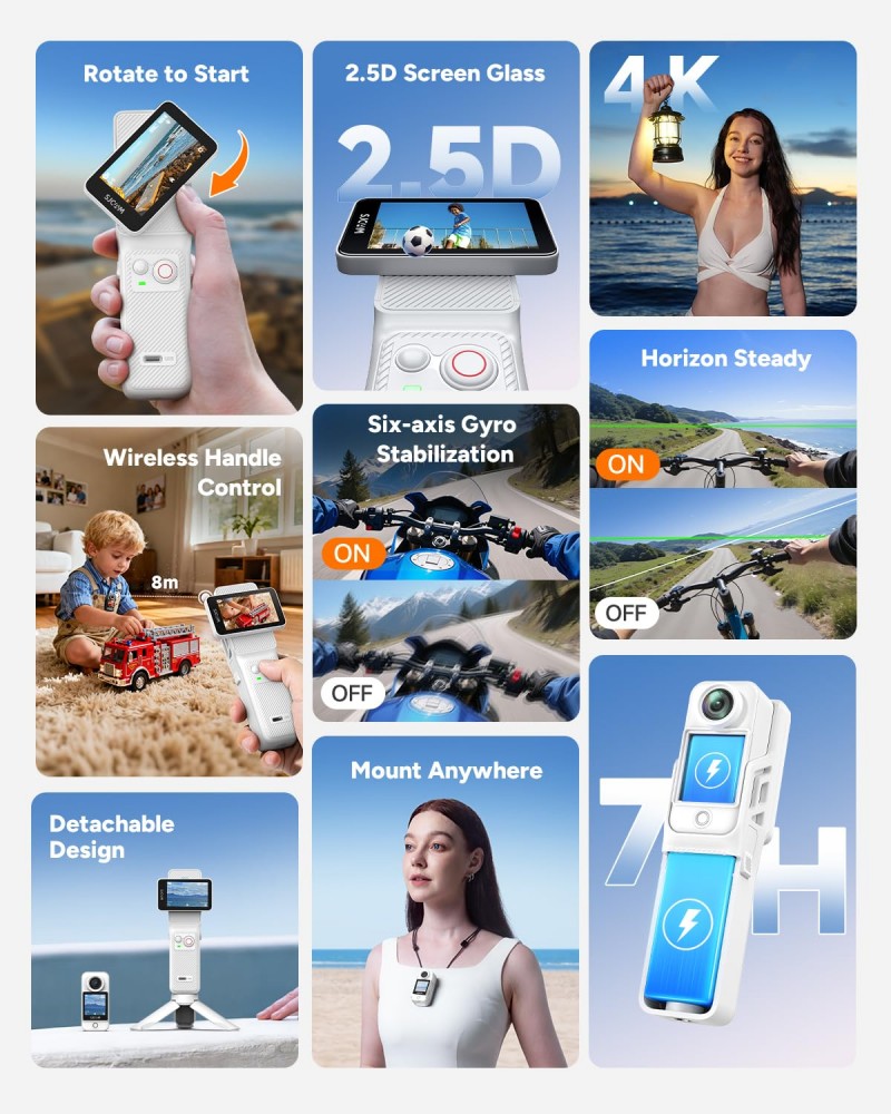 SJCAM New White C400 Pocket Ha - Drone Camera Action avaliação e preço