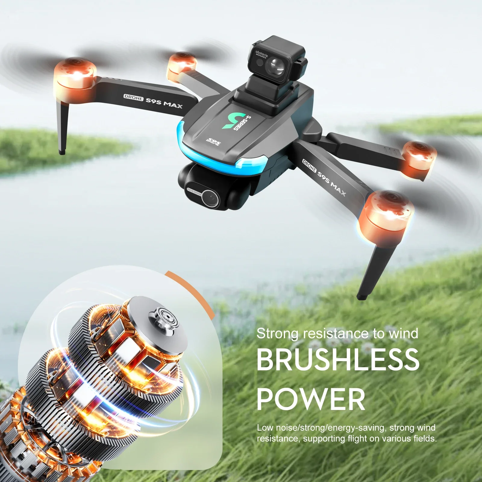 NEW S9S MAX MINI Drone 4K 2-Ax - Drone Camera Night Vision avaliação e preço