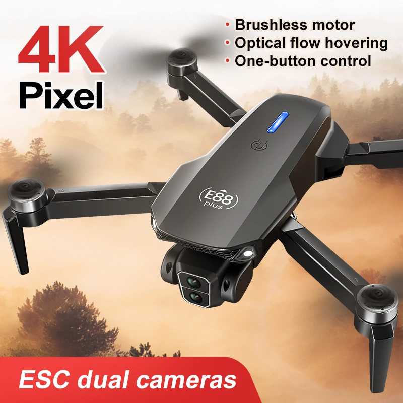 New E88 Plus Quadcopter Drone: - Drone Camera Hd avaliação e preço