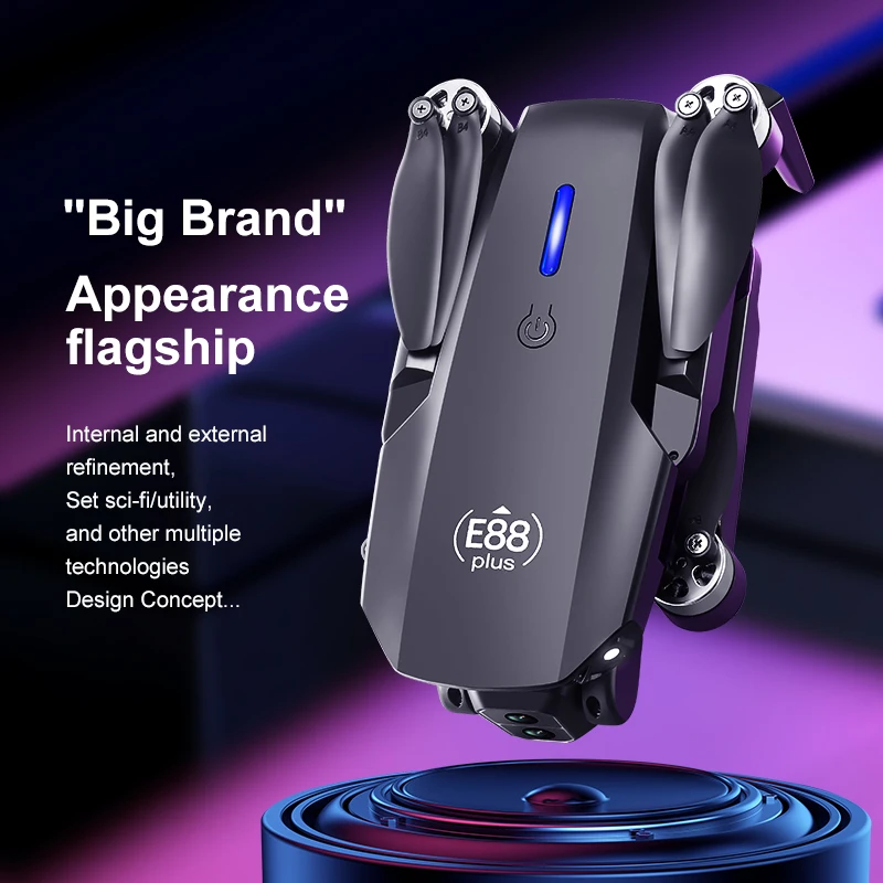 New E88 Plus Quadcopter Drone: - Drone Camera Hd avaliação e preço