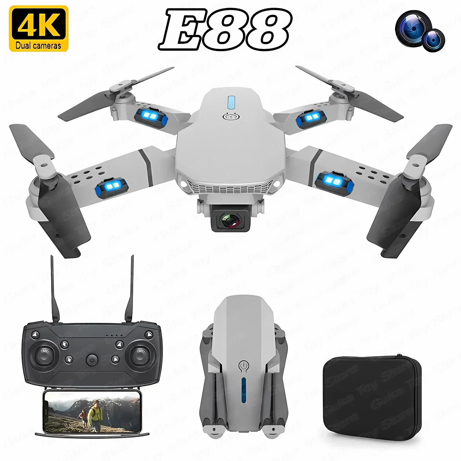 E88 Pro WIFI FPV Drone Wide An - Drone Camera Hd avaliação e preço