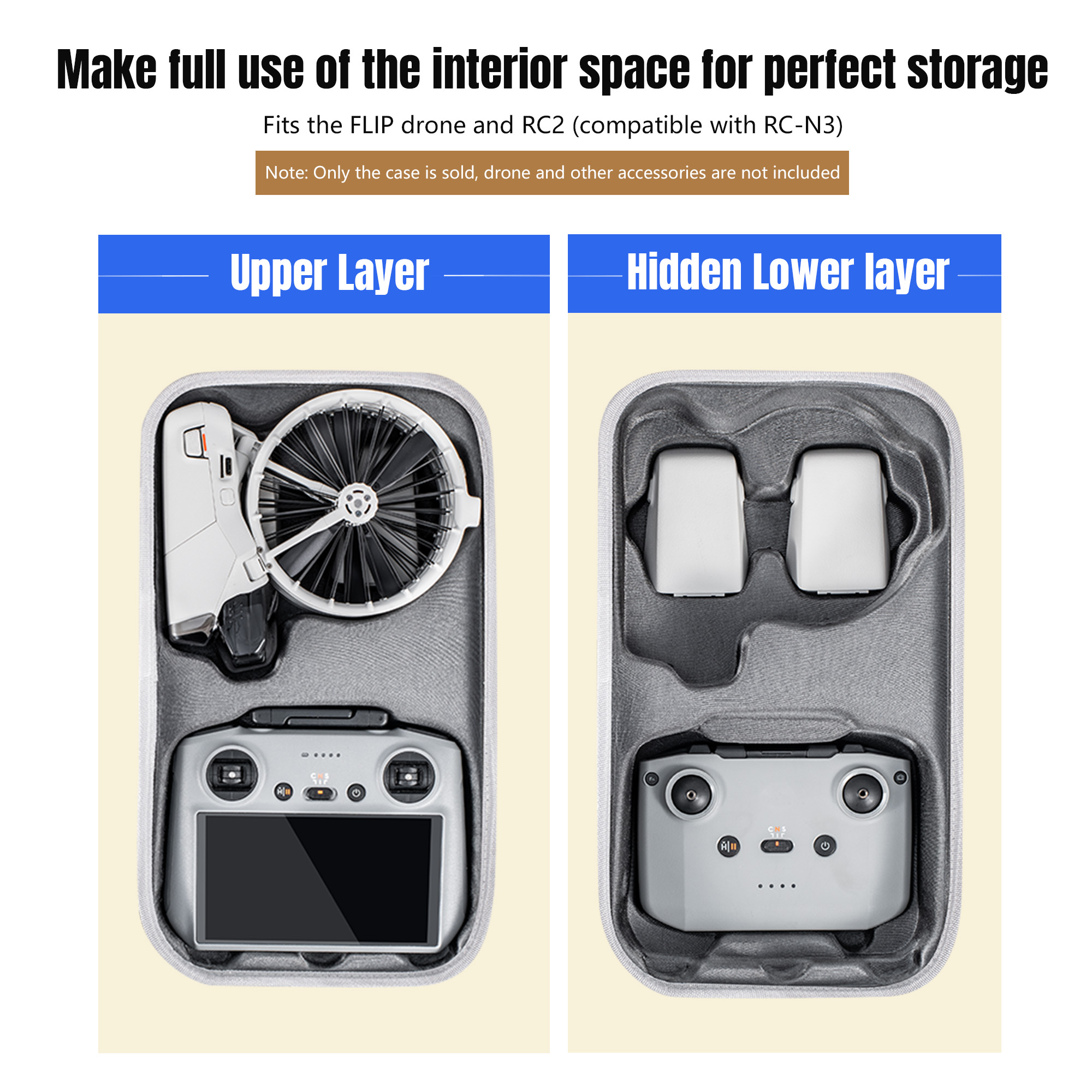 Carrying Case For DJI Flip All - Drone Camera Vlog avaliação e preço