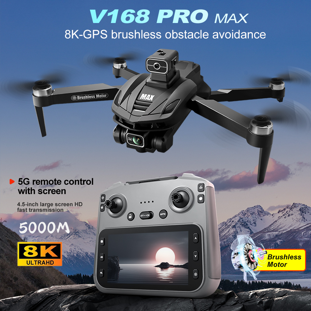 V168 PRO Max GPS Drone 8K Prof - Drone Camera Night Vision avaliação e preço
