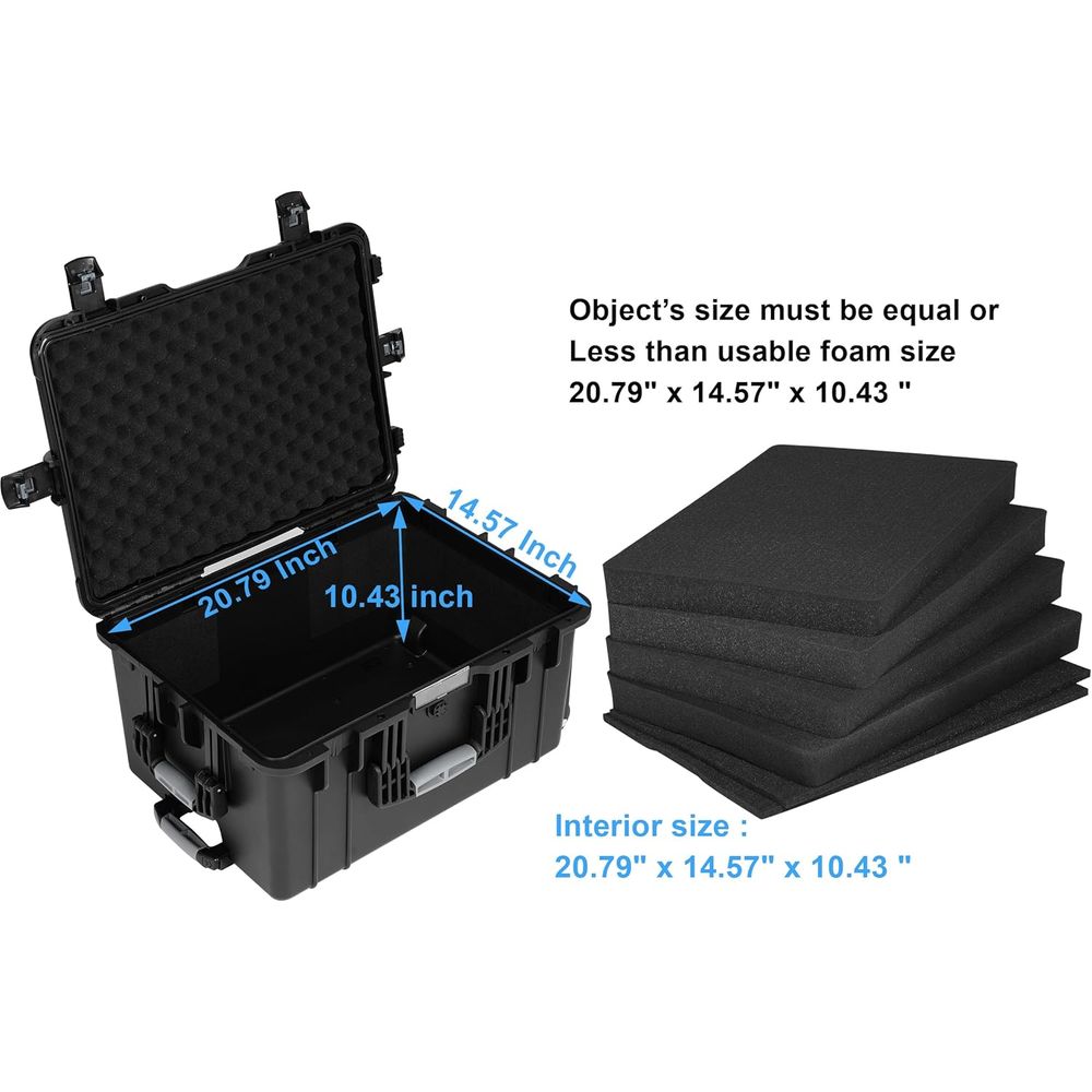 24.5 Rolling Waterproof Case w - Drone Camera Waterproof avaliação e preço