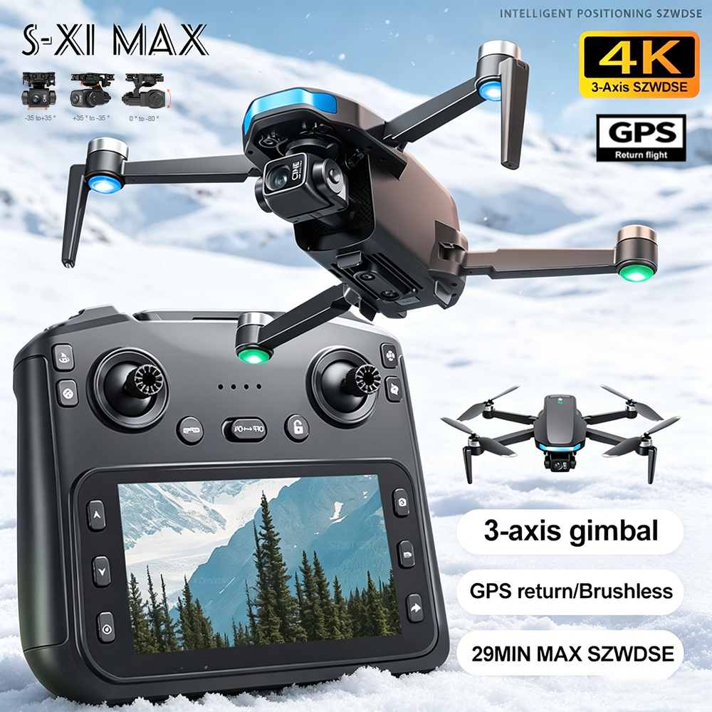 New S-X1 MAX Drone GPS 8K Prof - Drone Camera Mount avaliação e preço
