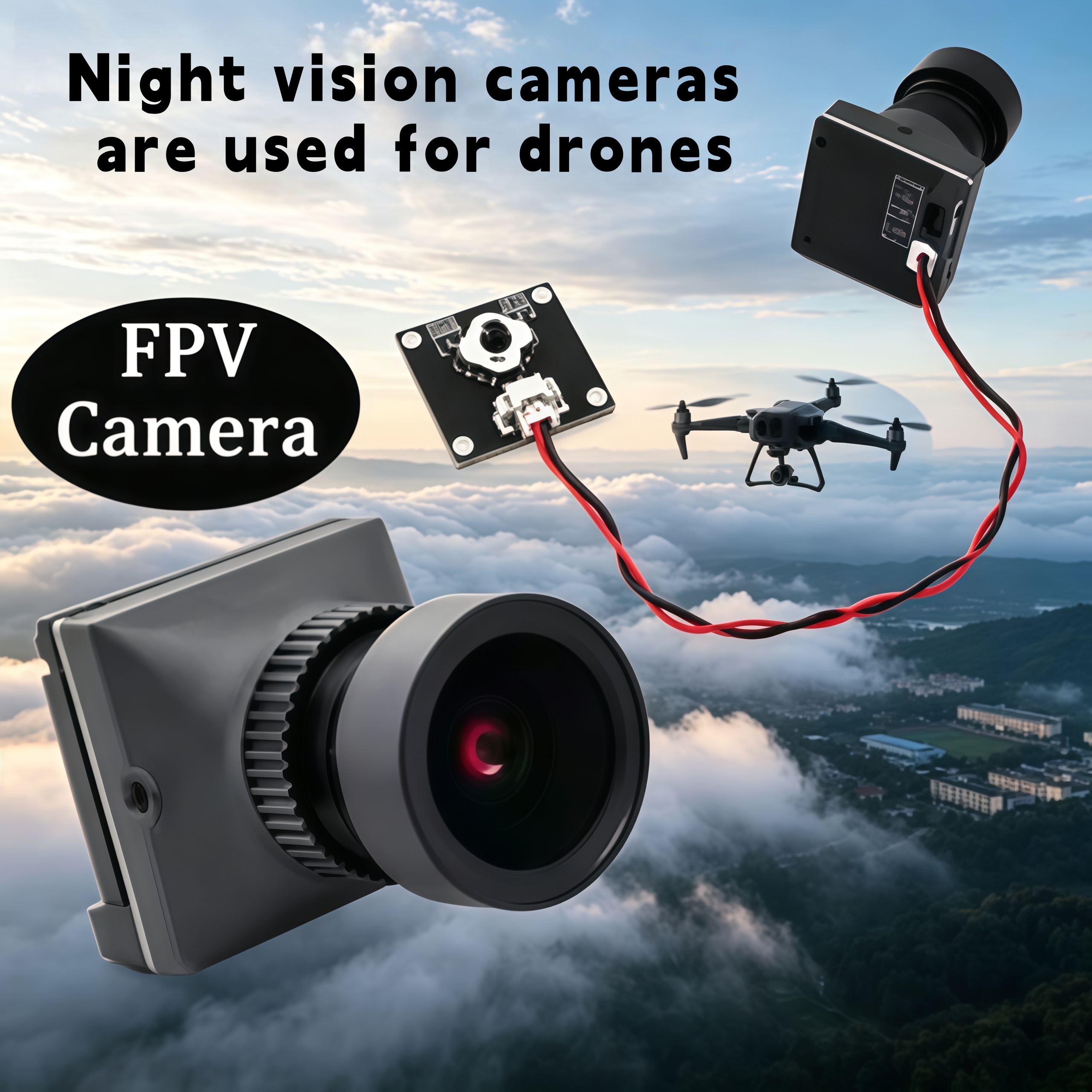 1500TVL HD CADDX Snail FPV Cam - Drone Camera Hd avaliação e preço