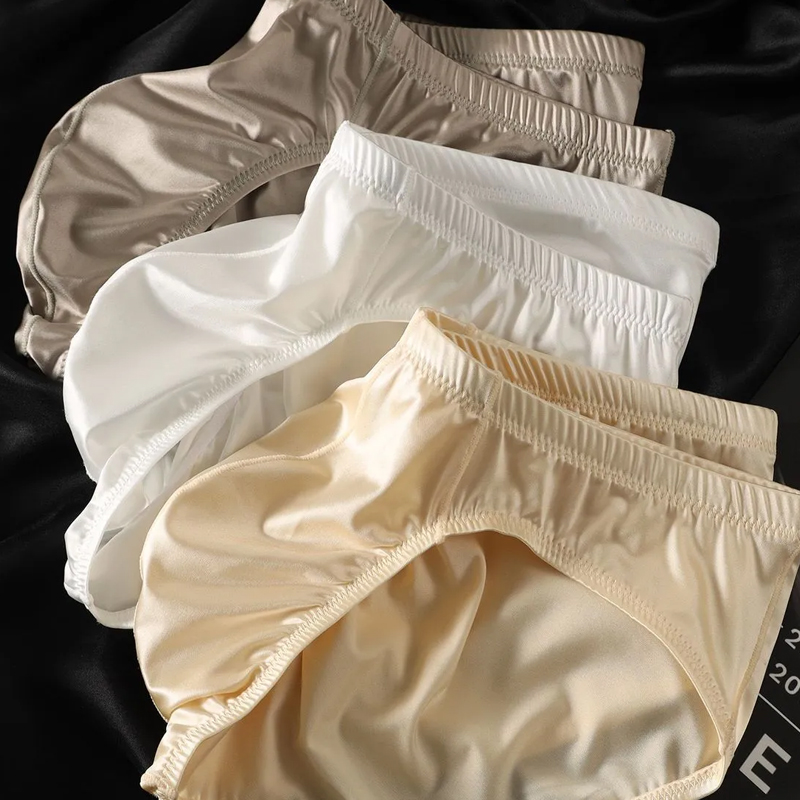4pcs Mens Briefs Shinny Satin  - Drone Camera Stabilized avaliação e preço