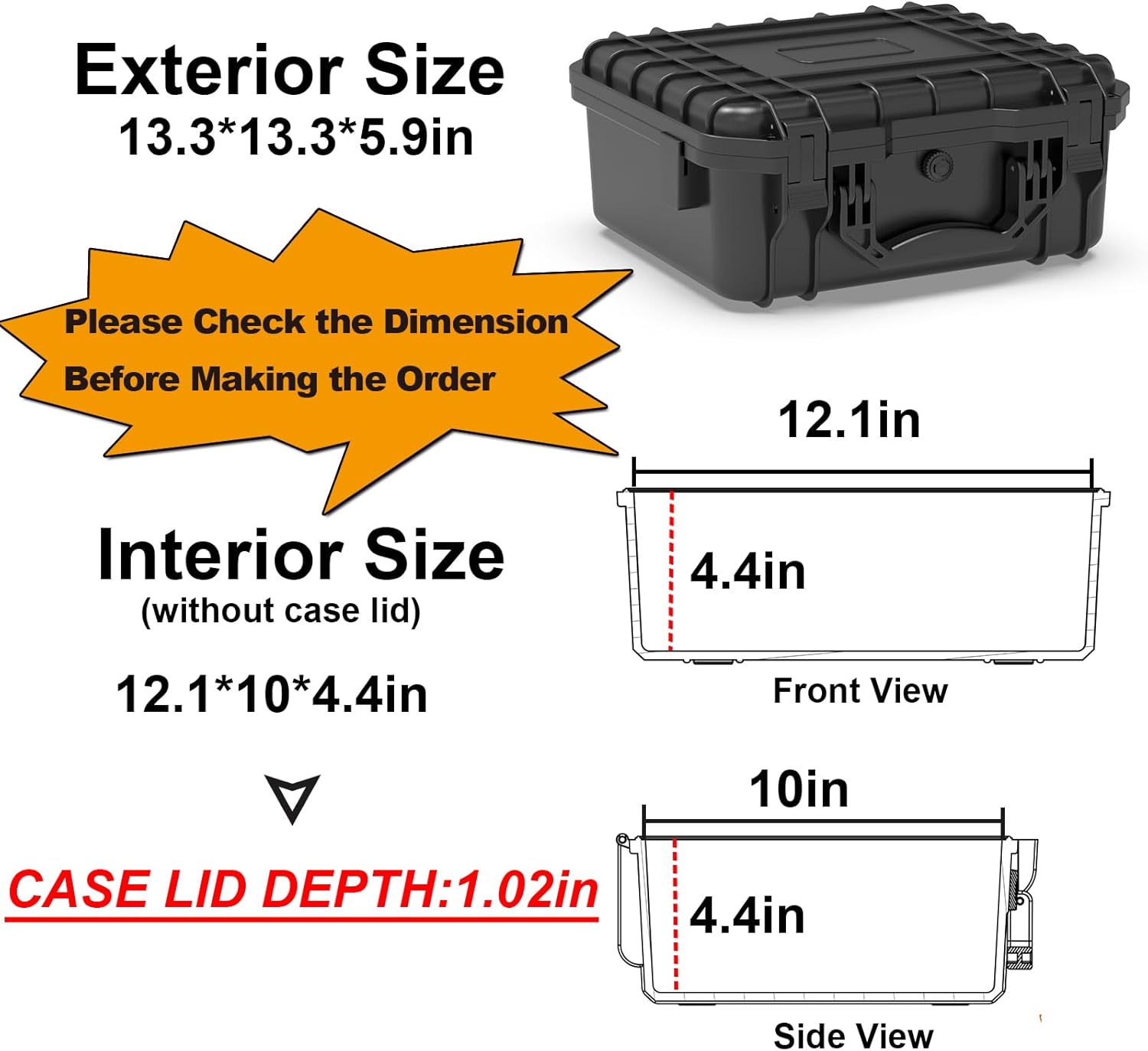 Waterproof Hard Case with Pick - Drone Camera Waterproof avaliação e preço