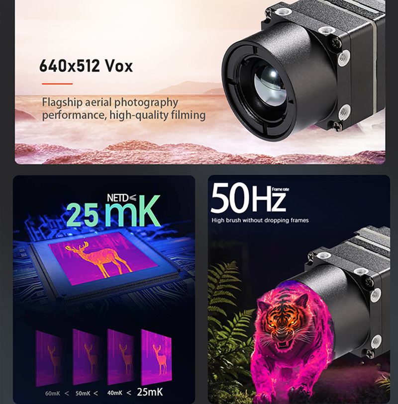 New Arrival 640x512 FPV Drone  - Drone Camera Thermal avaliação e preço