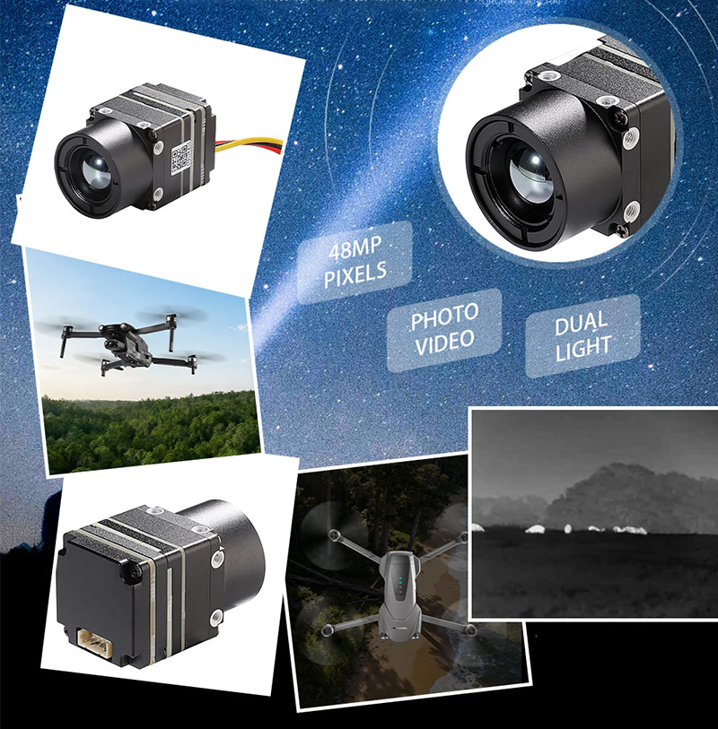 New Arrival 640x512 FPV Drone  - Drone Camera Thermal avaliação e preço