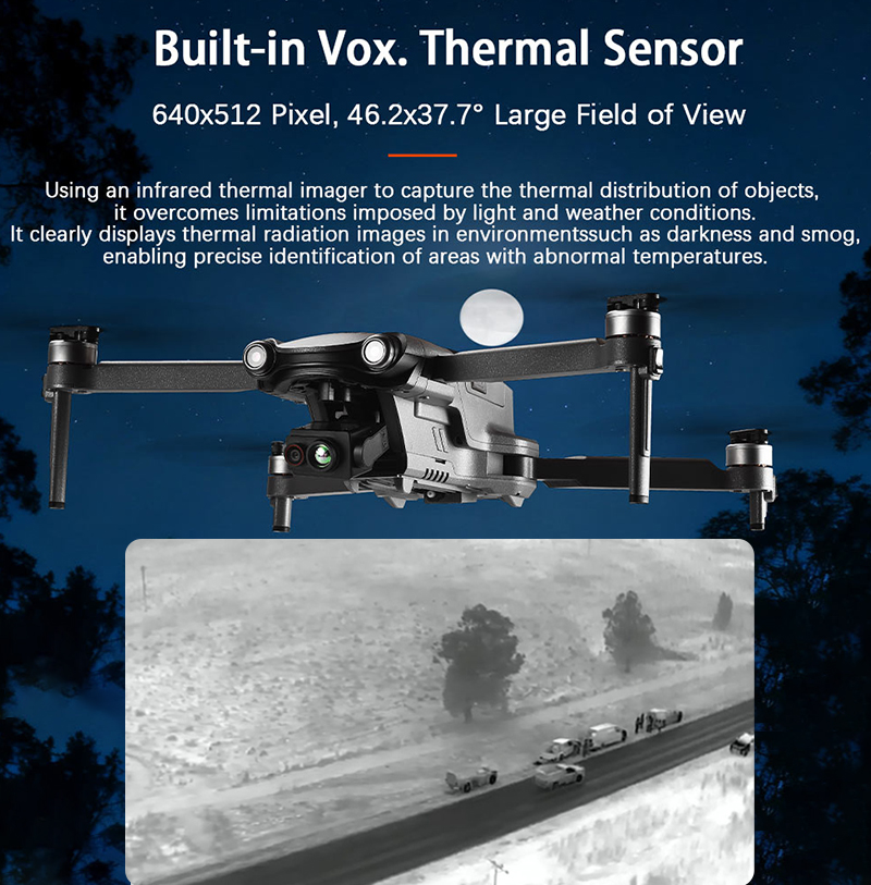 New Arrival 640x512 FPV Drone  - Drone Camera Thermal avaliação e preço