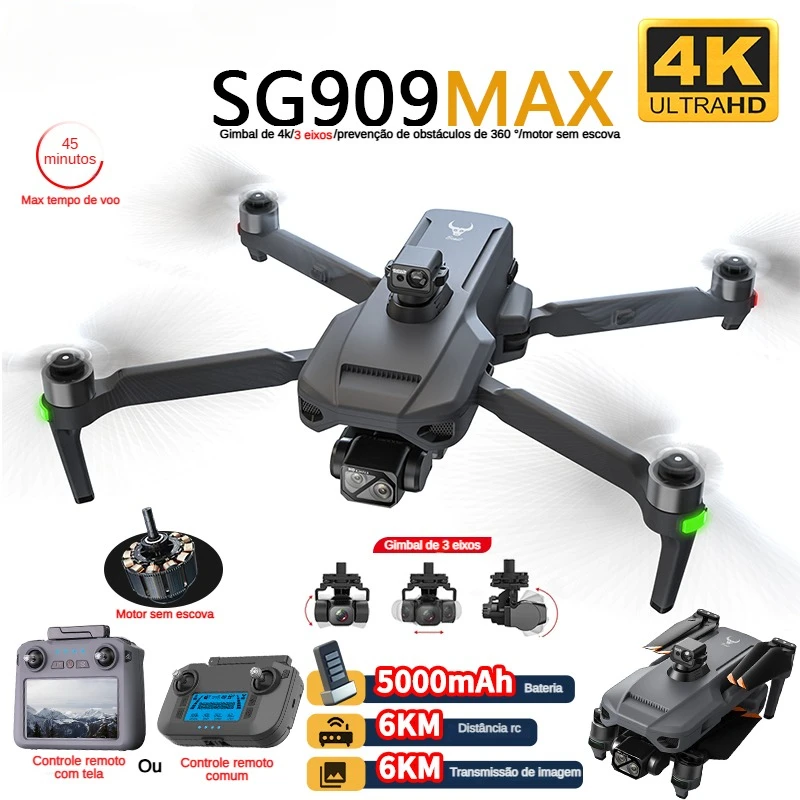 ZLL SG909 SG909MAX Professiona - Drone Camera Hd avaliação e preço
