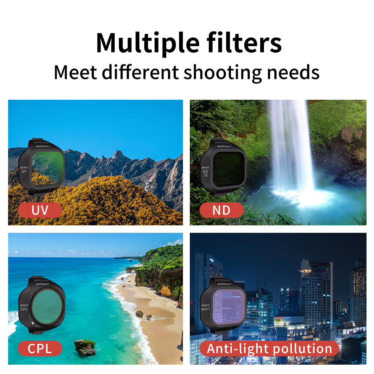 Mecoright Applies DJI Mini5 Pr - Drone Camera Filter avaliação e preço